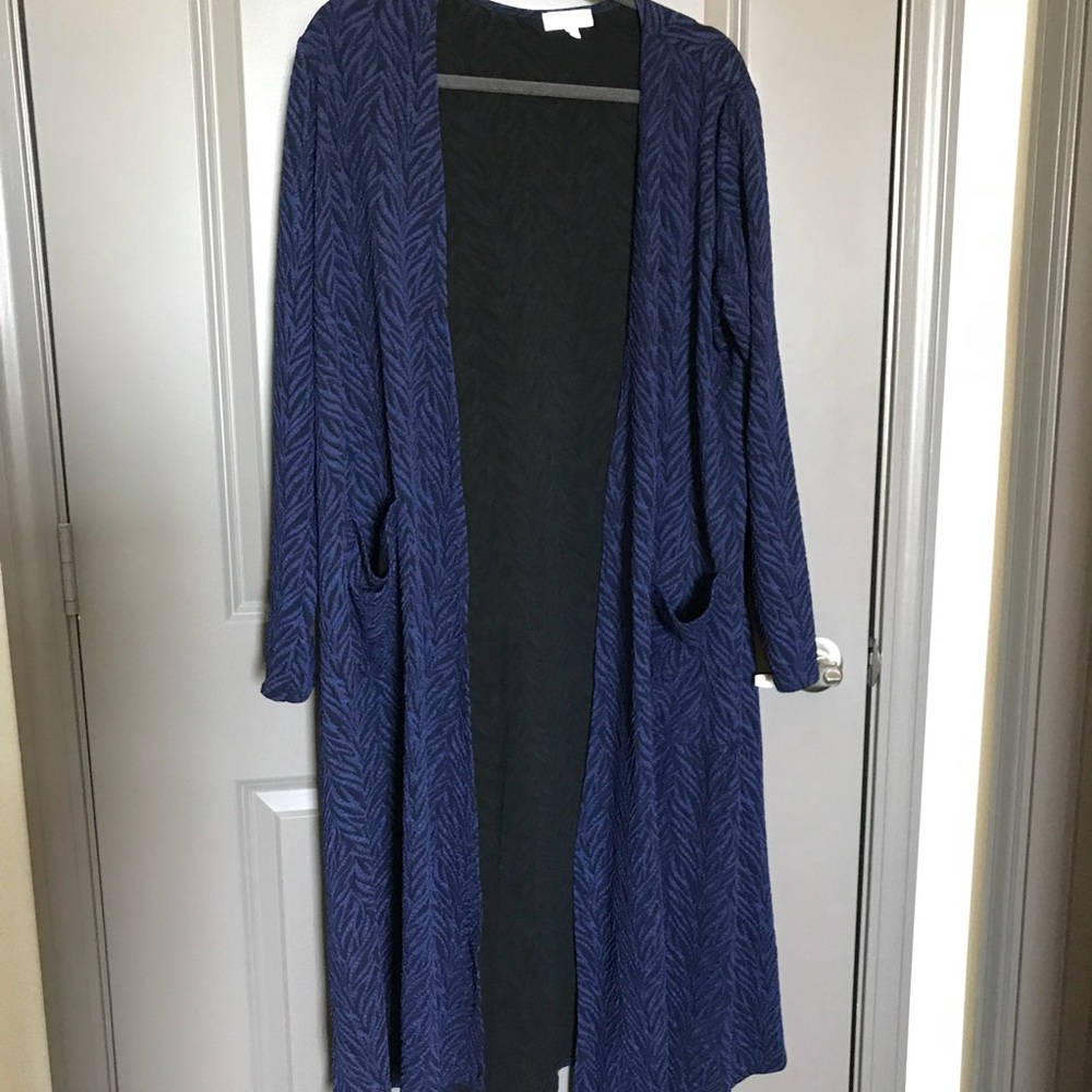Lularoe Sarah - Blue and Black, M
